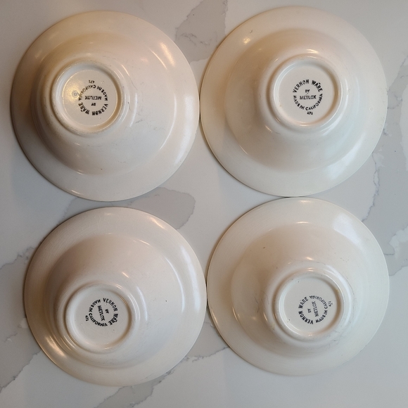 Vernon Ware by Vernon Antiqua, 4 bowls - Picture 9 of 9